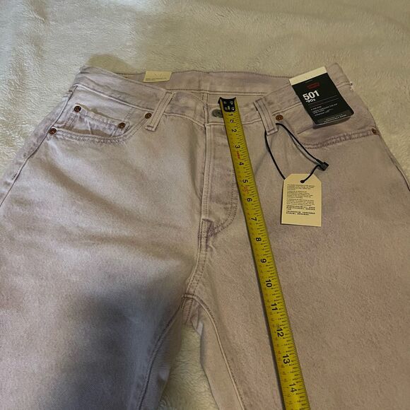 Levis 501 90’s Women’s Premium Jeans 28*30 Chroma Acid Purple NWT - Picture 4 of 12